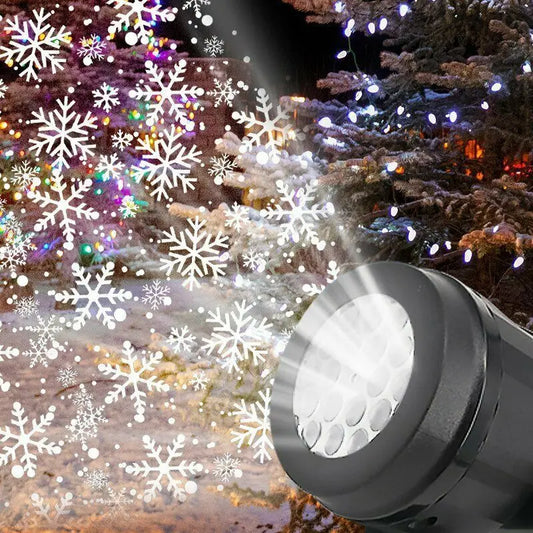 Rotating Snowflake Projector Light