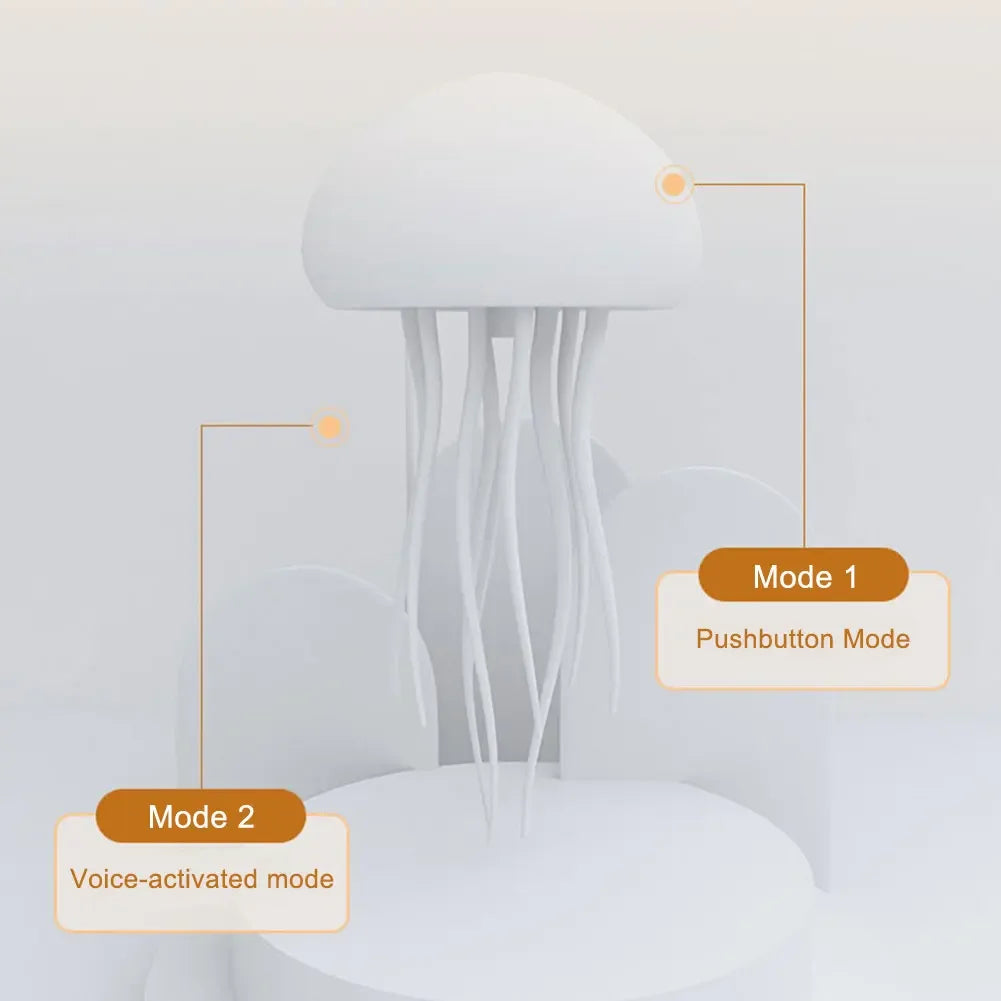 RGB Jellyfish Night Light with Voice Control