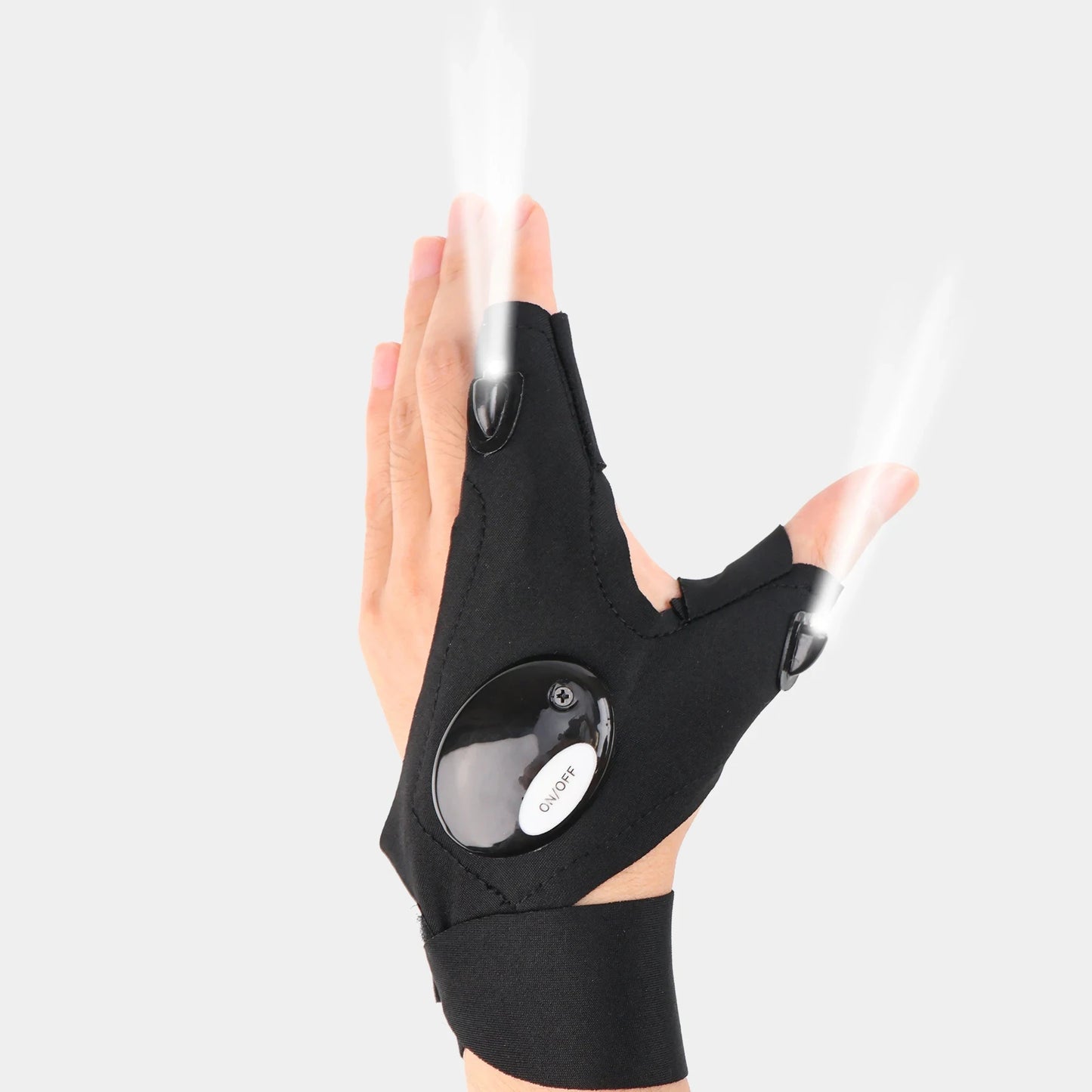 Waterproof LED Half Finger Gloves