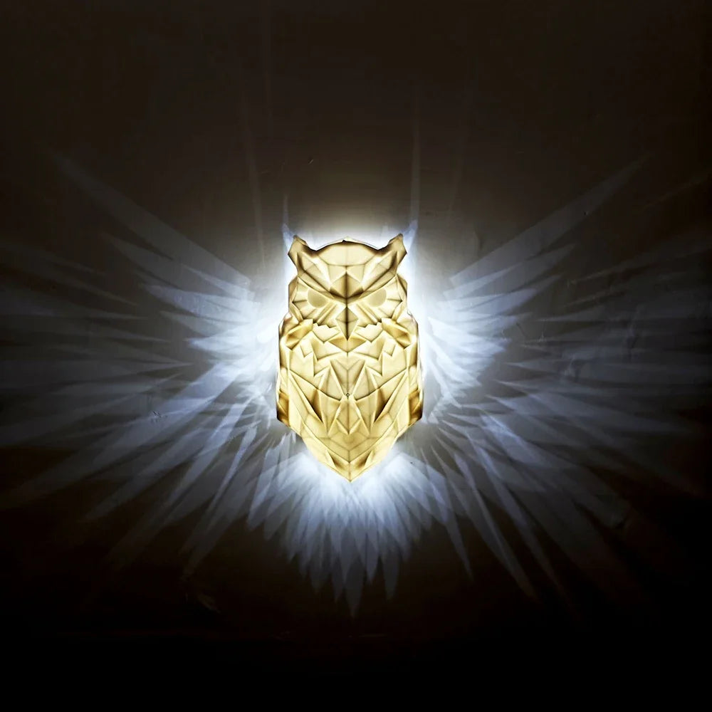 3D Animal Wall Lamp - Owl & Eagle