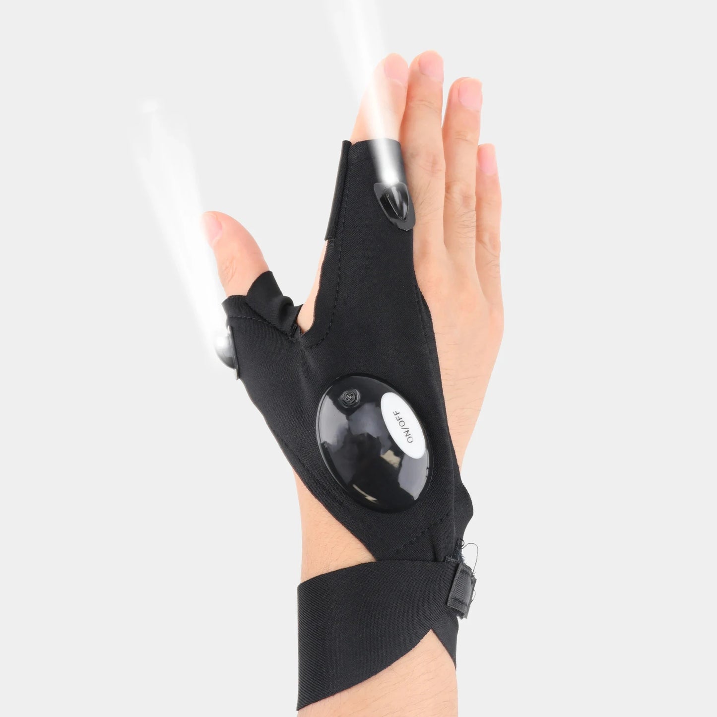 Waterproof LED Half Finger Gloves