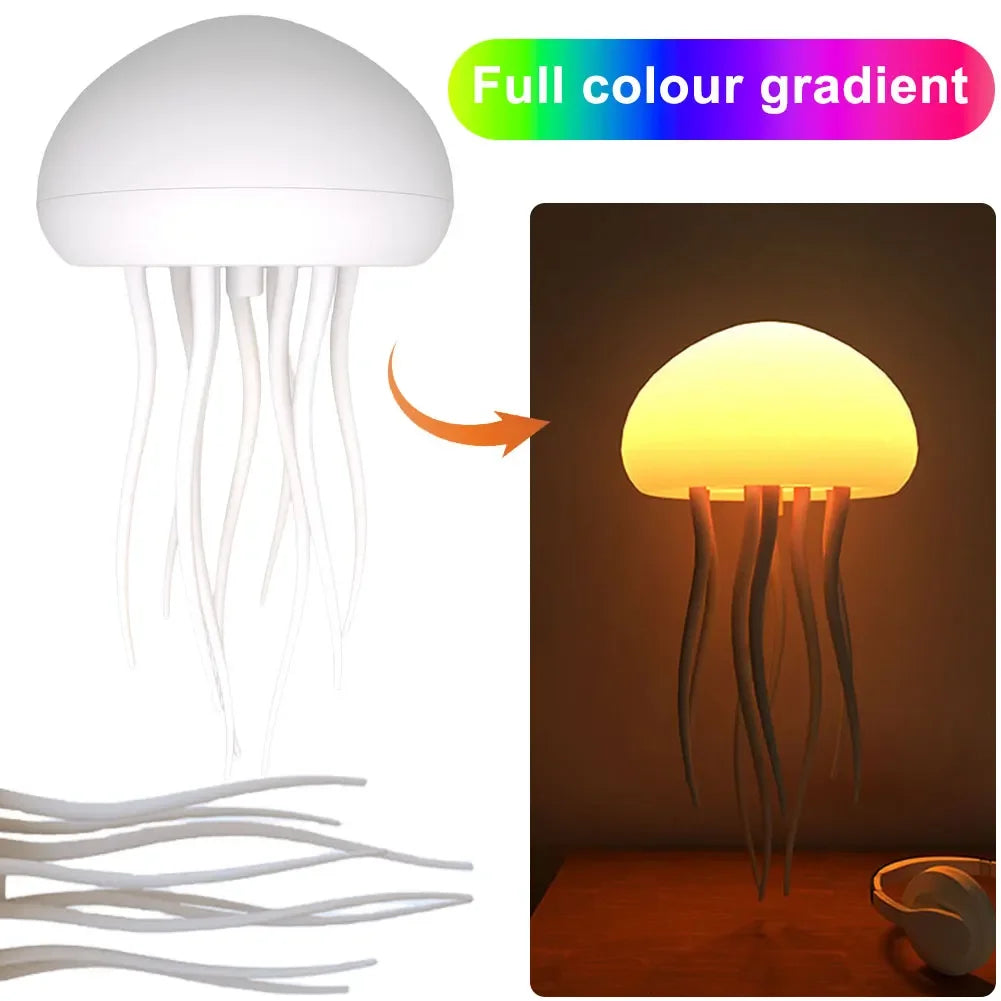 RGB Jellyfish Night Light with Voice Control