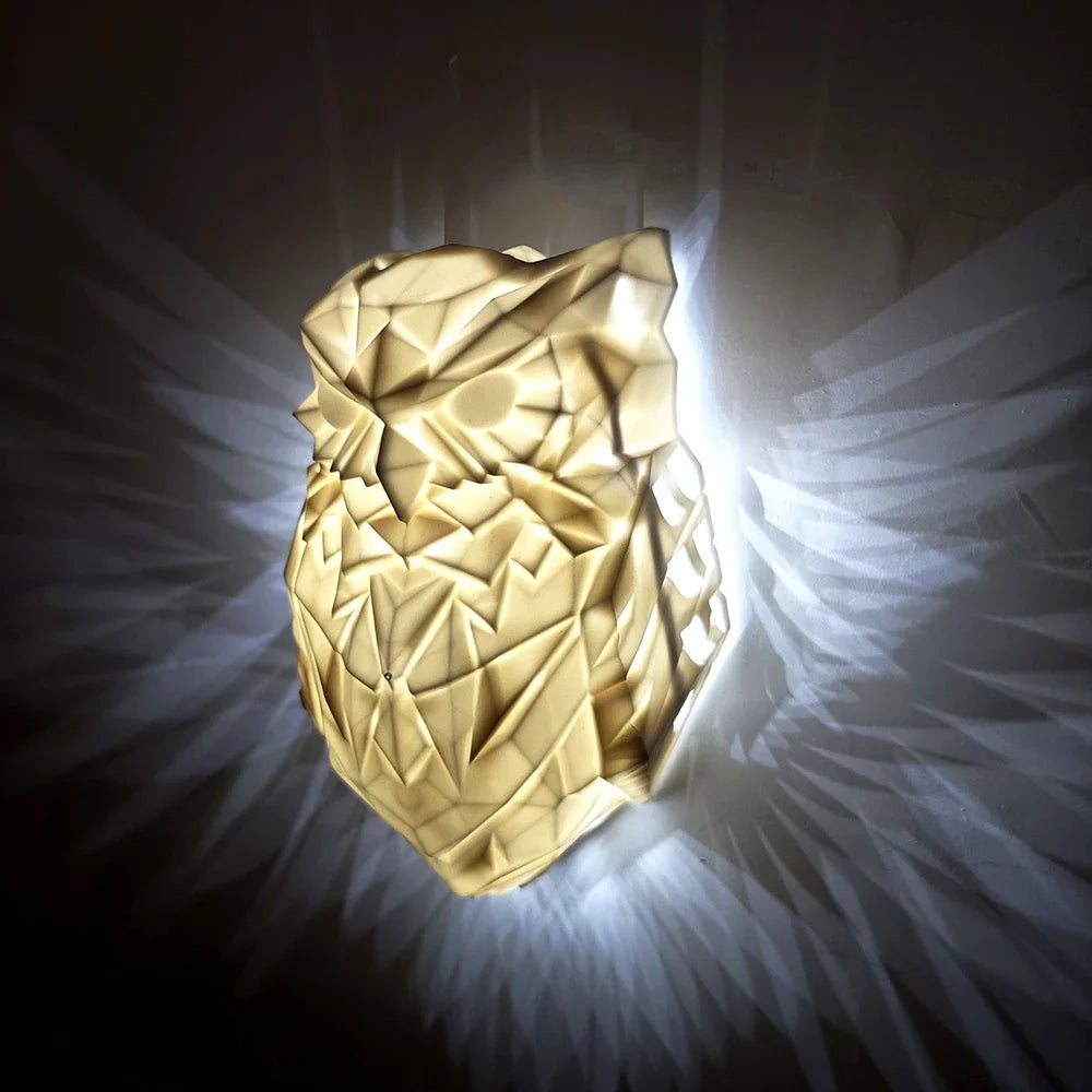 3D Animal Wall Lamp - Owl & Eagle