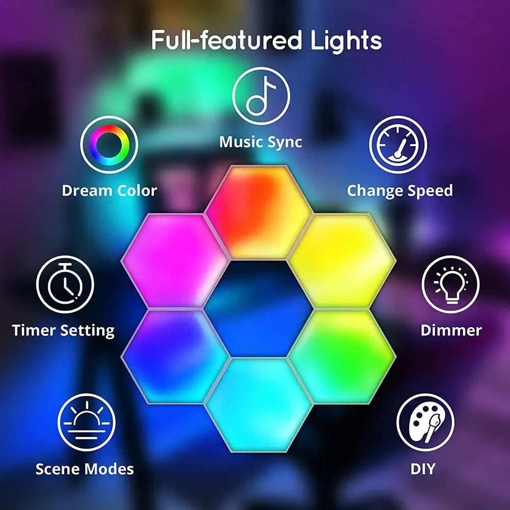 RGB HexaGlow Lamp Set