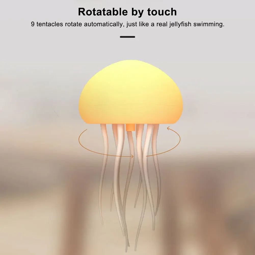 RGB Jellyfish Night Light with Voice Control